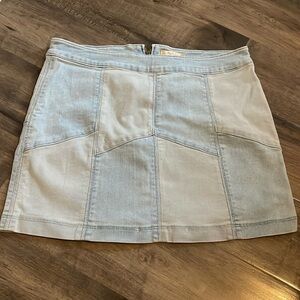 Altar'd state patchwork jean mini skirt size S